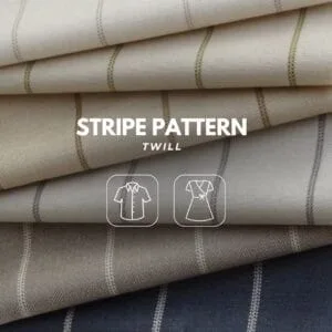 Stripe Pattern Twill